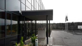 Inngangen til logistikkbygning for NorgesGruppen ASKO
